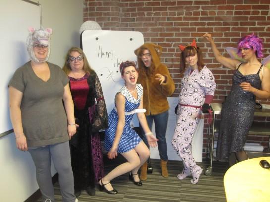 Ruby Receptionists' virtual receptionists take a break from answering phones to celebrate Halloween