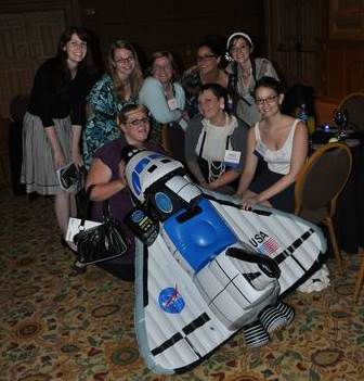 Here we are with our souvenir spaceship!
