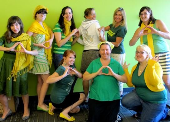 Rubys' virtual receptionists supporting the Oregon Ducks football team!