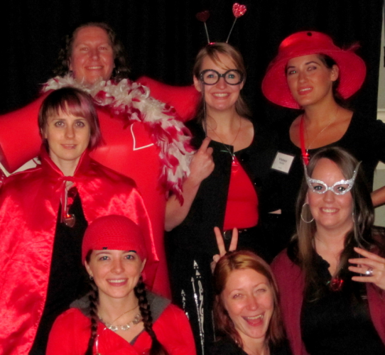 Rubys at the Go Red photobooth