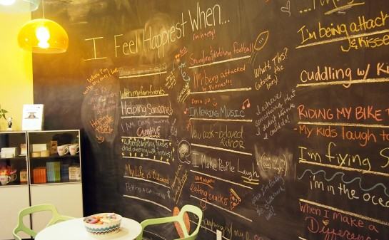 Ruby Chalkboard Wall