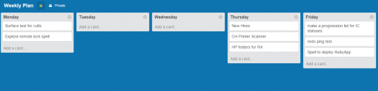 Michael's Trello Board