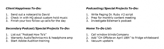 Zach's Lists