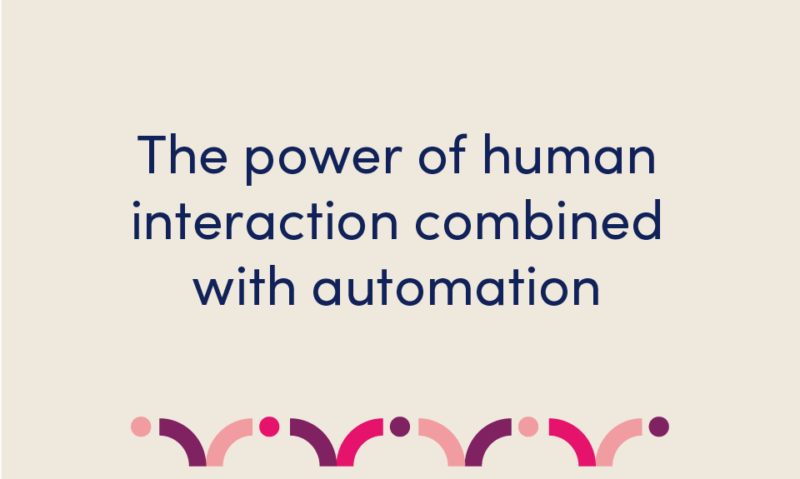 human interaction combined with automation