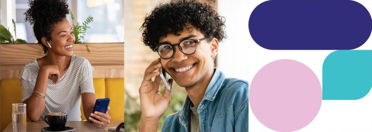 How to turn more callers into customers: colorful collage or business owners and customers talking on phones